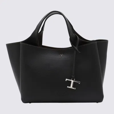 Tod's Black Leather Top Handle Bag