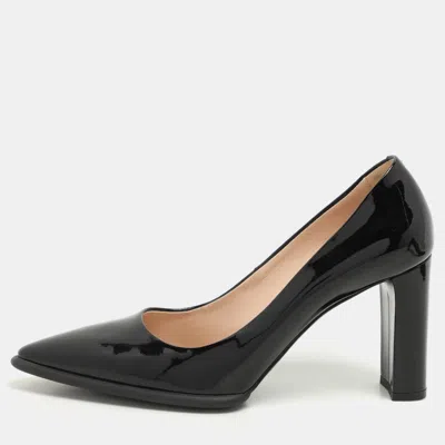 Tod's Black Patent Leather Pointed Toe Pumps