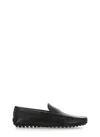 Tod's Black Smooth Leather Loafers In Black