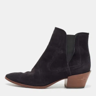 Tod's Black Suede Ankle Boots