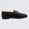 TOD'S TOD'S BLACK SUEDE DOUBLE T LOAFERS