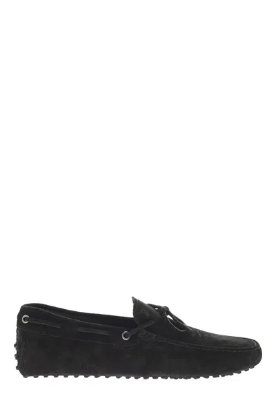 Tod's Black Suede Loafers