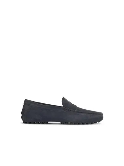 Tod's Black Suede Loafers Men
