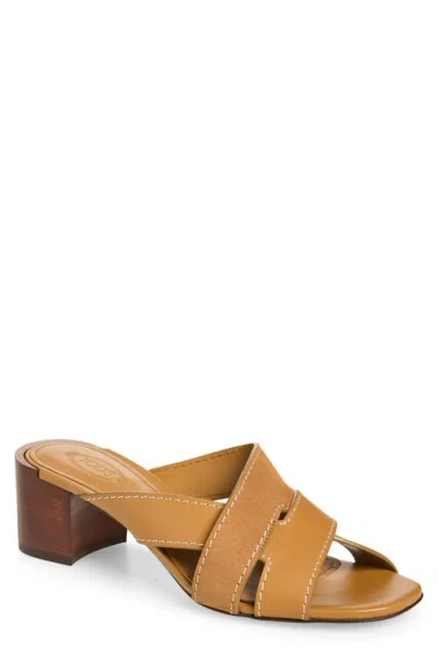 Tod's Women's 55mm Leather Block Heel Sandals In Multi