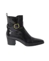 Tod's Block Heel Wrap Detail Ankle Boots In Black Leather In Black