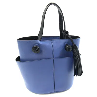 Pre-owned Tod's Blue Leather Handbag () In Multi