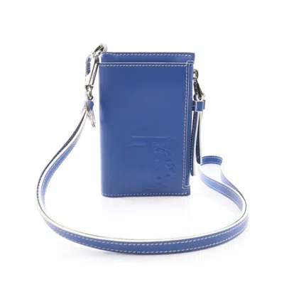 Pre-owned Tod's Blue Leather Wallet (bi-fold) ()