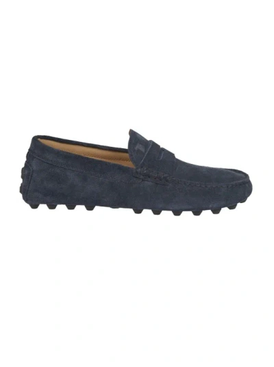 Tod's Blue Rubber Loafers In Neutrals