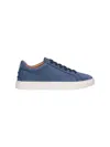 Tod's Sneakers In Nabuk Di Vitello In Blue