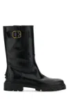 Tod's Buckled Leather Boots In Multicolor