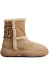 Tod's Women Suede Leather Boots In Multicolor