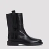 Tod's Black Calf Leather Bootie In Black