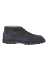 Tod's Mens Tods Ibrido Suede Desert Boots In Black