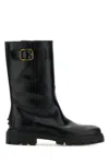 Tod's Buckled Leather Boots In Multicolor
