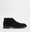 Tod's Suede Desert Boots In Black