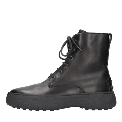 Tod's Boots Black In Nero Neri E Grigi