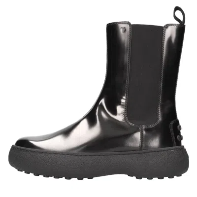 Tod's Leather Boot In Black