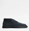 Tod's Mens Tods Ibrido Suede Desert Boots In Blue
