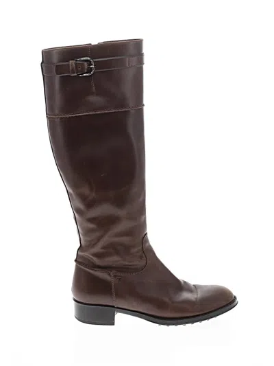 Pre-owned Tod's Boots In Brown