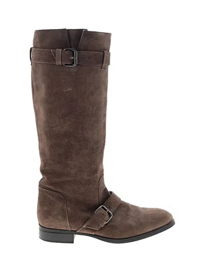 Pre-owned Tod's Boots In Brown