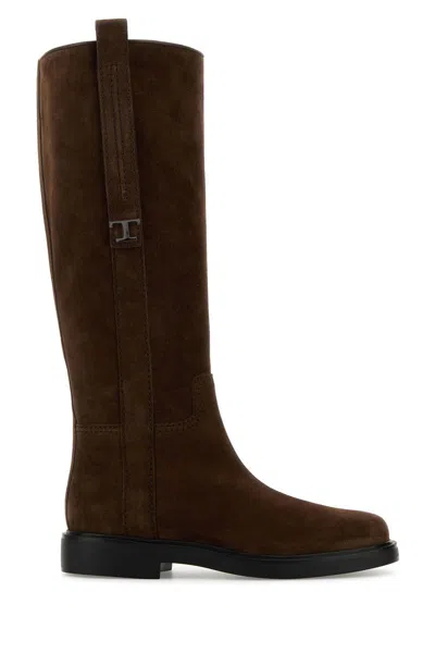 Tod's Gomma 20l Stivale Tubo Term.tods In Brown