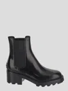 Tod's Leather Boots In Multicolor