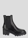 Tod's Leather Boots In Multicolor