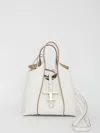 Tod's Borsa Shopping T Timeless In Pelle Mini In White
