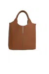 Tod's Brown Leather Top Handle Bag