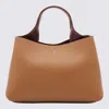 Tod's Mini Leather Shopping Bag In Brown