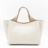 Tod's Tote Bag Leather Dual Handles In White