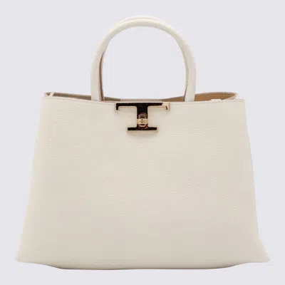 Tod's White Leathet Top Handle Bag