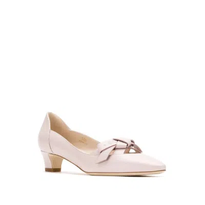 Tod's Bow Cut-out Leather Pumps In White
