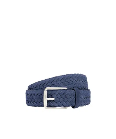 Tod's Braided Buckled Belt In Blue