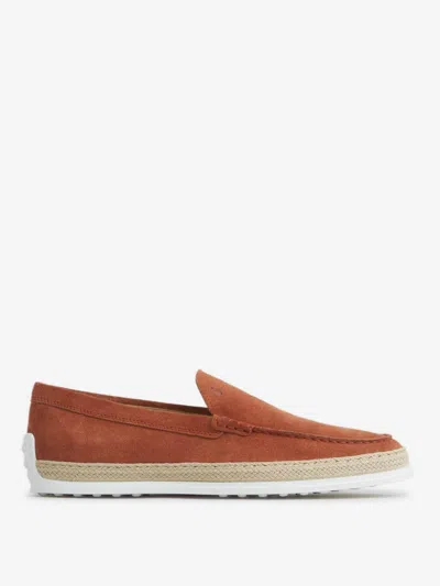 TOD'S TOD'S BRAIDED SUEDE LOAFERS