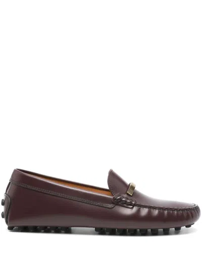 Tod's Gommino Driving Shoes In Leather In Brown