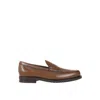 Tod's Leather Loafers With Round Toe And Rubber Sole In Brown