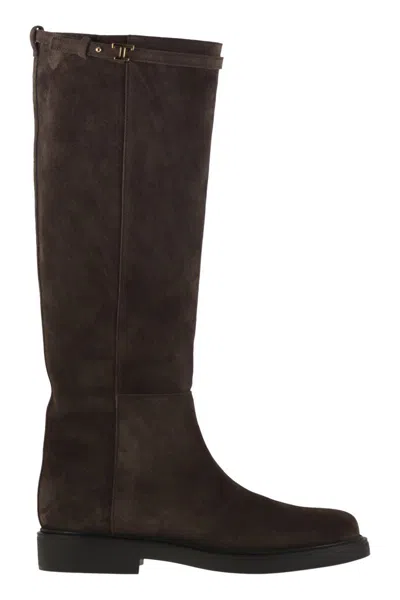 Tod's Brown Calfskin Boots