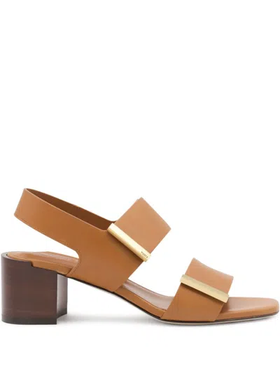Tod's Brown Calfskin Sandals