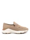 Tod's Brown Calfskin Sneakers In Brown