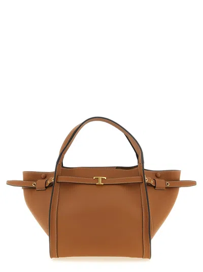 Tod's Brown Calfskin Tote Women's Bag