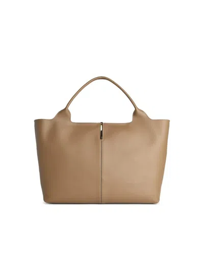 Tod's Brown Leather Bag In Green