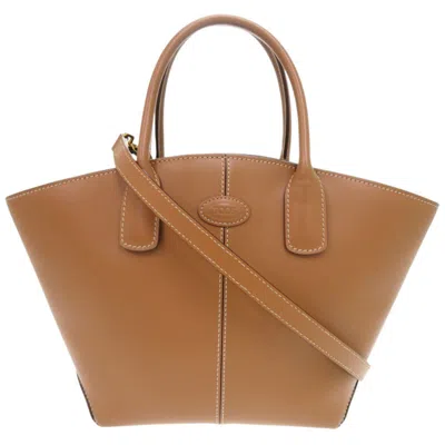 Pre-owned Tod's Brown Leather Handbag Shoulder Bag ()