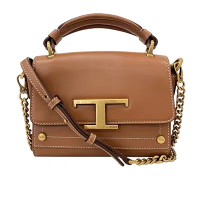 Pre-owned Tod's Brown Leather Handbag Sling Bag ()