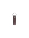 Tod's Brown Leather Keychain With Snake Print