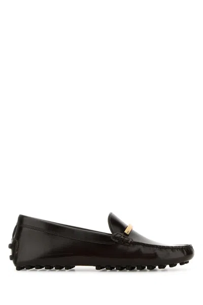 TOD'S TOD'S BROWN LEATHER LOAFERS