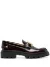 Tod's Brown Leather Loafers In Brown