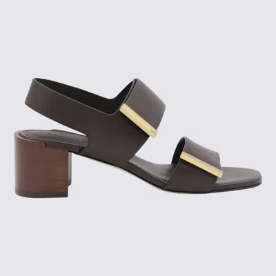 Tod's 55mm Leather Sandals In Brown