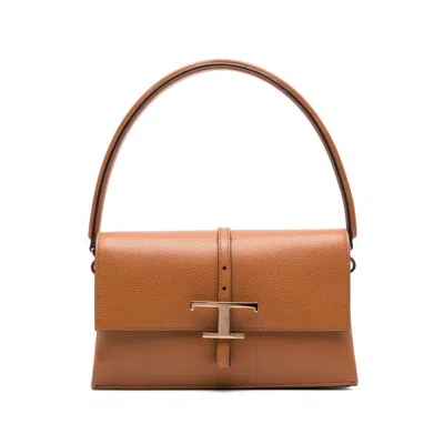 Tod's Brown Leather Shoulder Bag