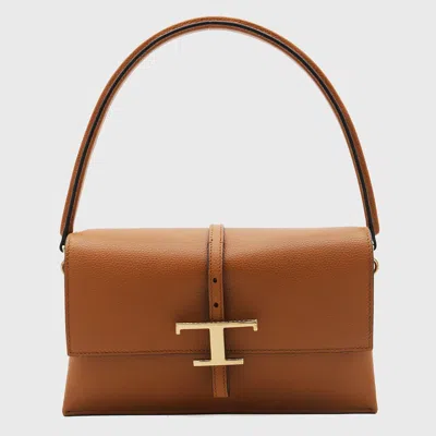 Tod's Brown Leather Shoulder Bag
